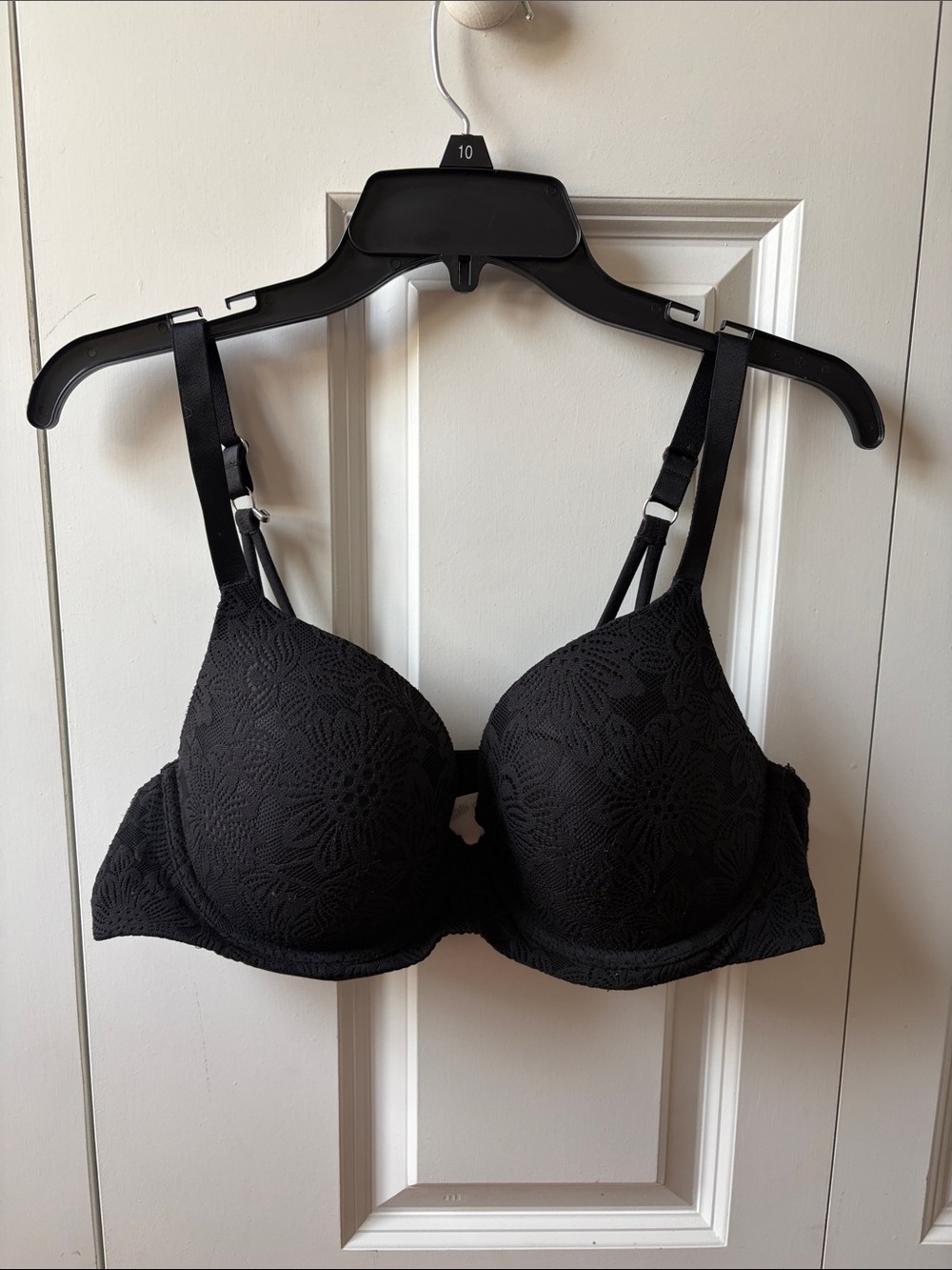 aerie Sunnie Black Lace Push-Up Bra Size 40C